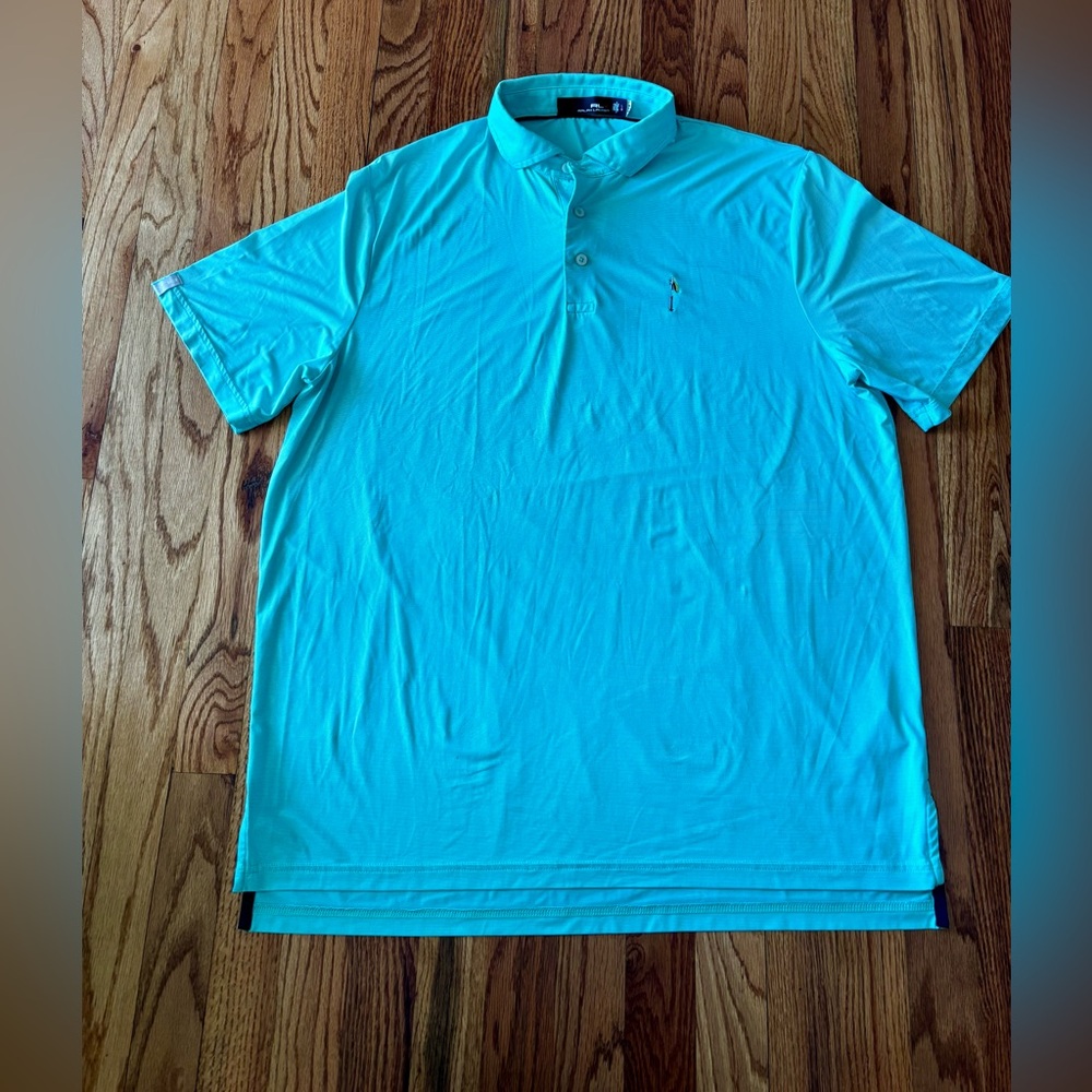Ralph Lauren RLX Men’s Bright Blue Polo Shirt - Large